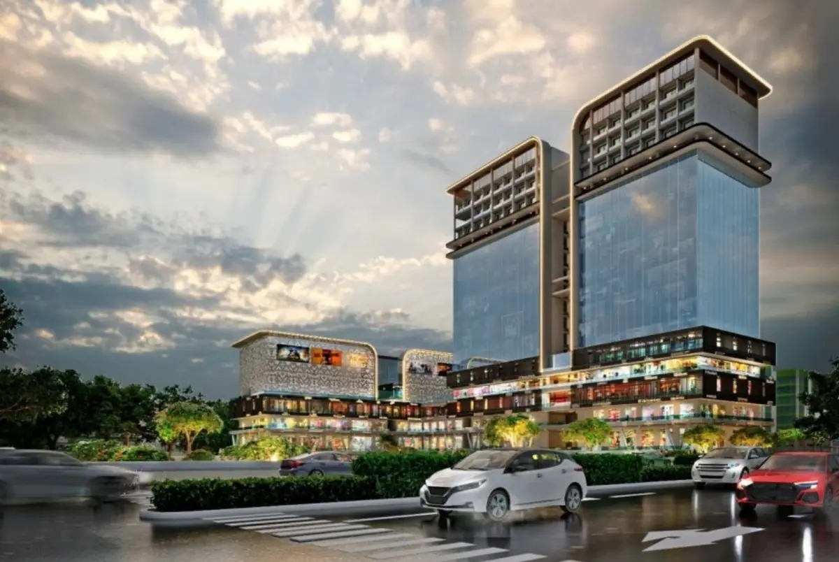 Artist's illustration of the proposed Biigtech building from the road