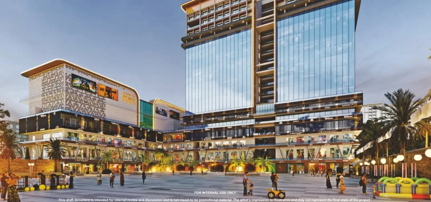Commercial plaza render